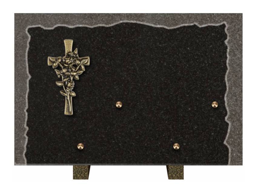 Artistic Granite Rectangle Plaque.