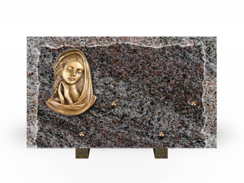 Artistic Granite Rectangle Plaque.