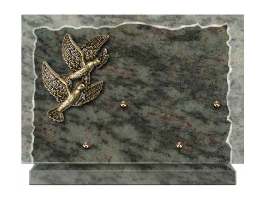 Artistic Granite Rectangle Plaque.