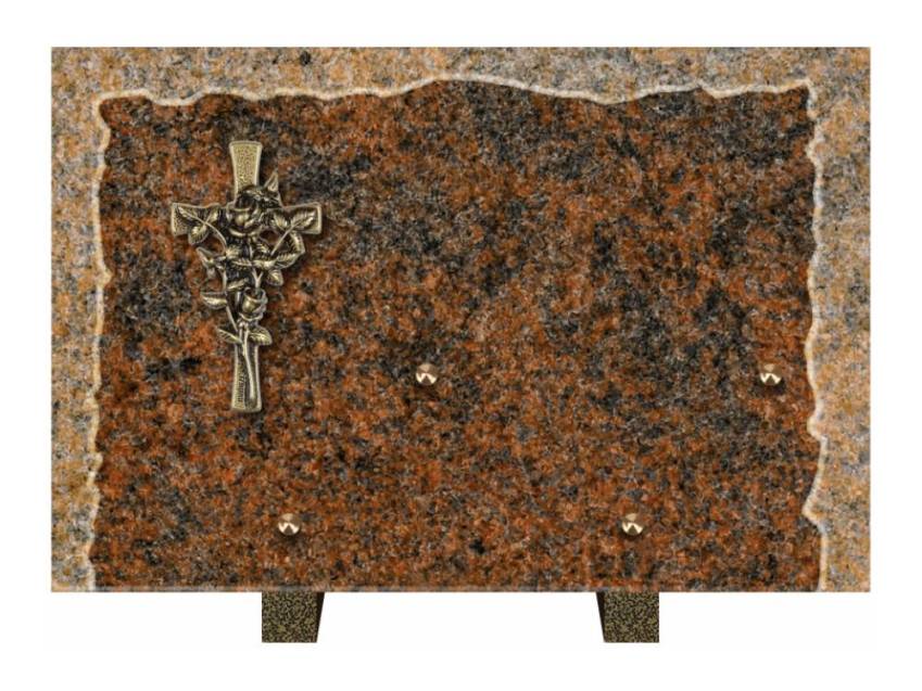 Artistic Granite Rectangle Plaque.