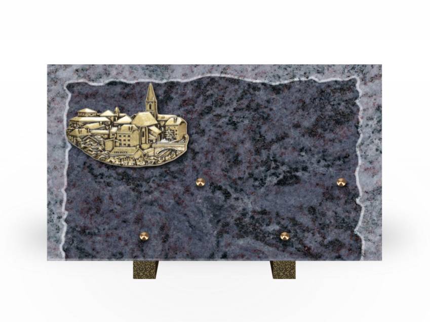 Artistic Granite Rectangle Plaque.