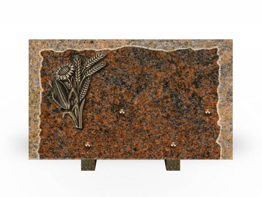 Artistic Granite Rectangle Plaque.