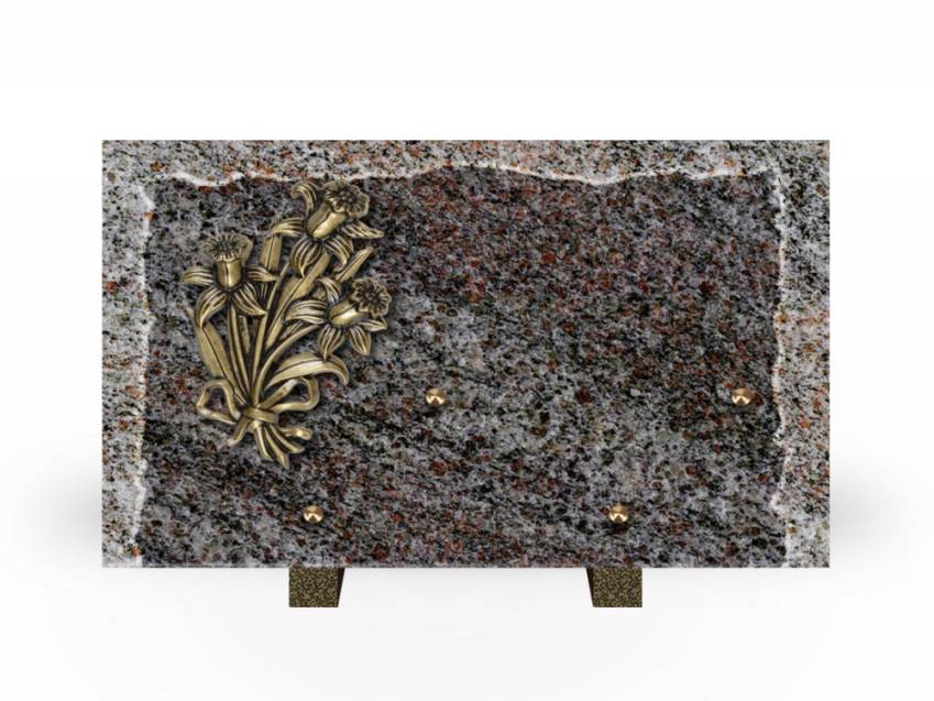 Artistic Granite Rectangle Plaque.