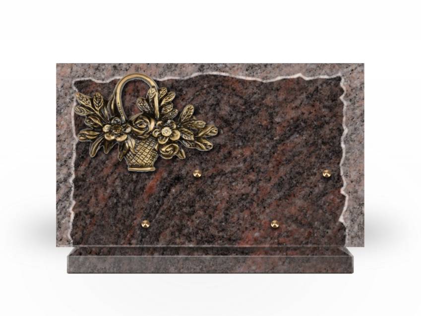 Artistic Granite Rectangle Plaque.