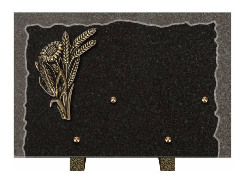 Artistic Granite Rectangle Plaque.