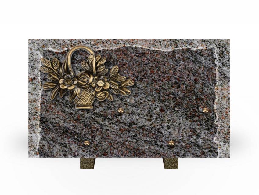 Artistic Granite Rectangle Plaque.