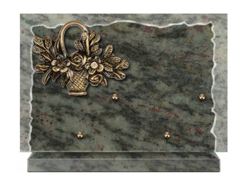 Artistic Granite Rectangle Plaque.