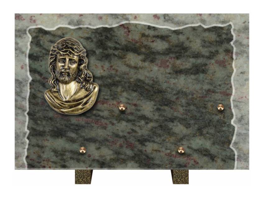 Artistic Granite Rectangle Plaque.