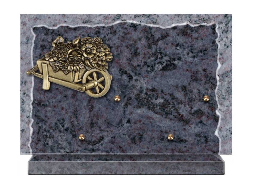 Artistic Granite Rectangle Plaque.