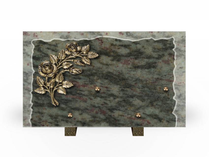 Artistic Granite Rectangle Plaque.