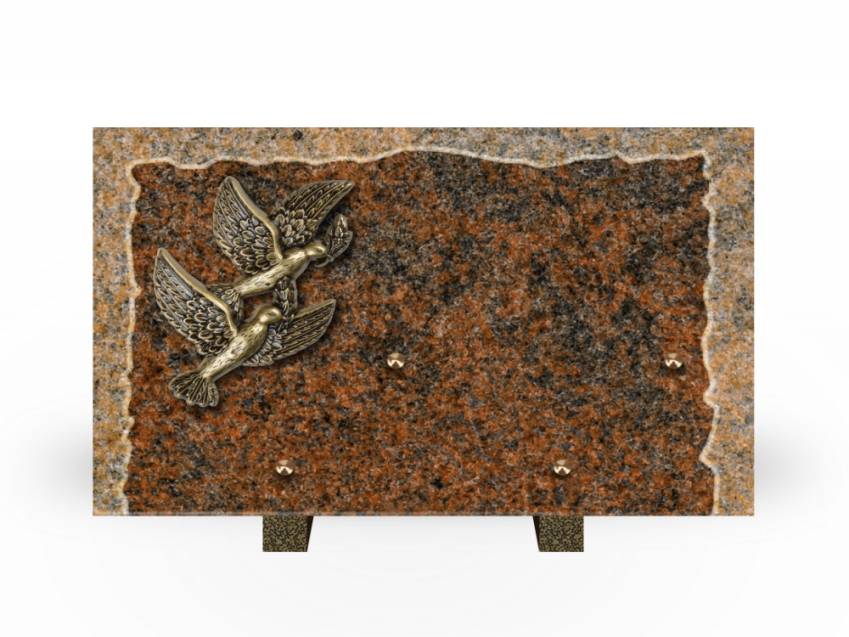 Artistic Granite Rectangle Plaque.