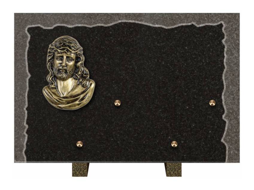 Artistic Granite Rectangle Plaque.