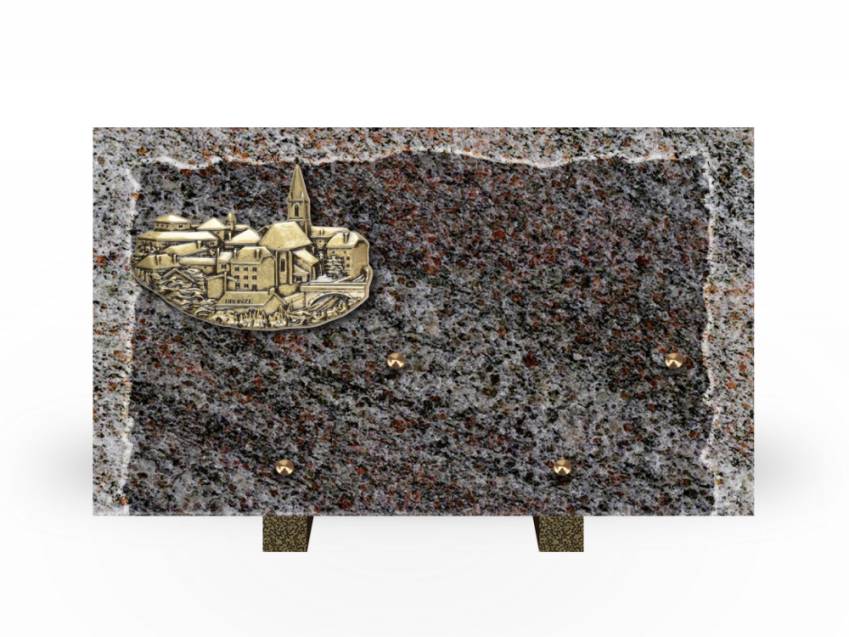 Artistic Granite Rectangle Plaque.