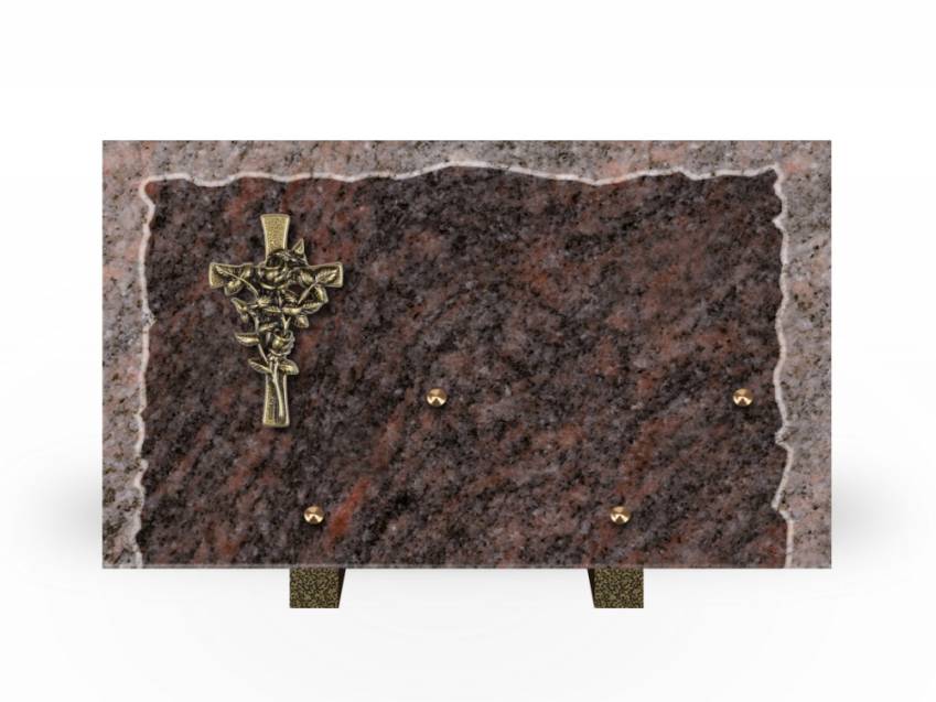 Artistic Granite Rectangle Plaque.