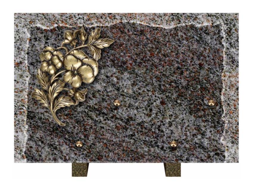 Artistic Granite Rectangle Plaque.