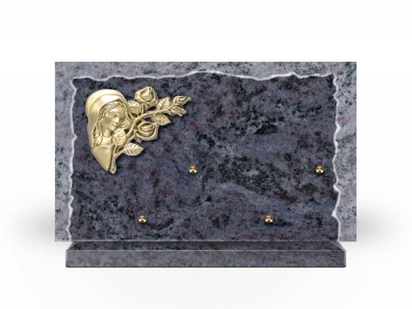 Artistic Granite Rectangle Plaque.