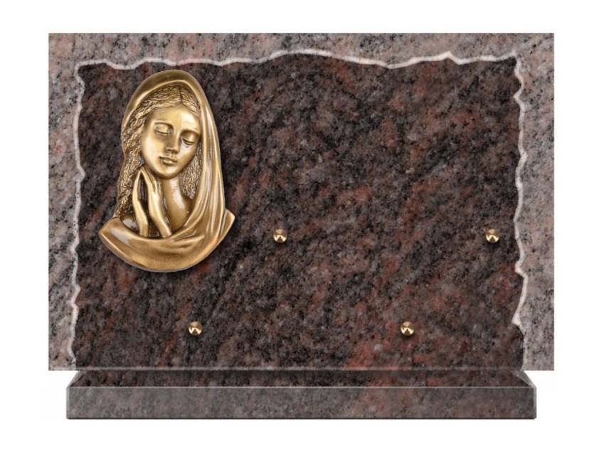 Artistic Granite Rectangle Plaque.