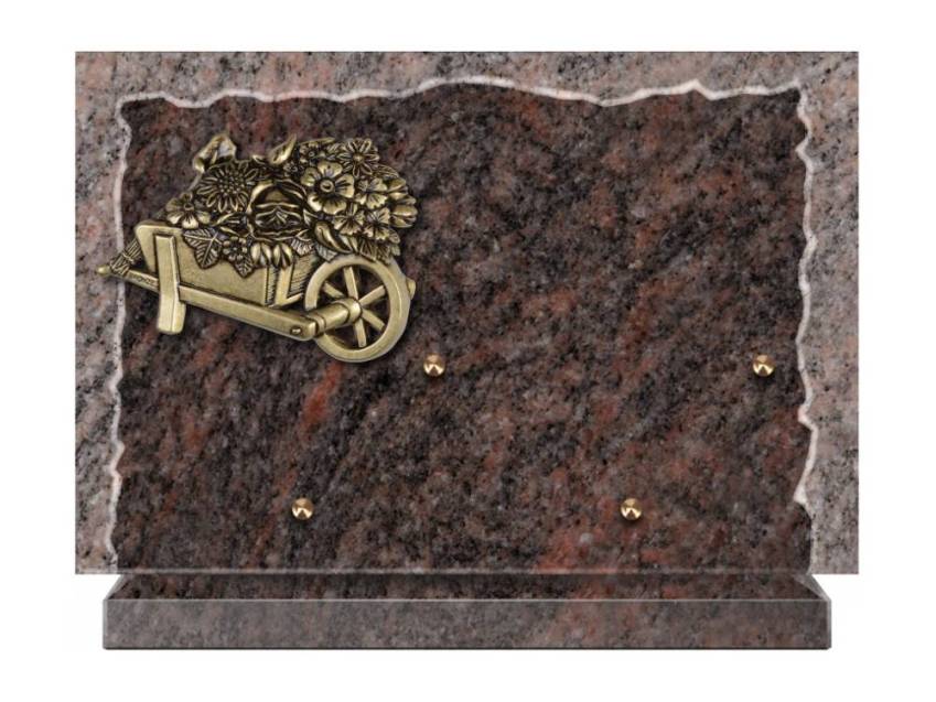 Artistic Granite Rectangle Plaque.