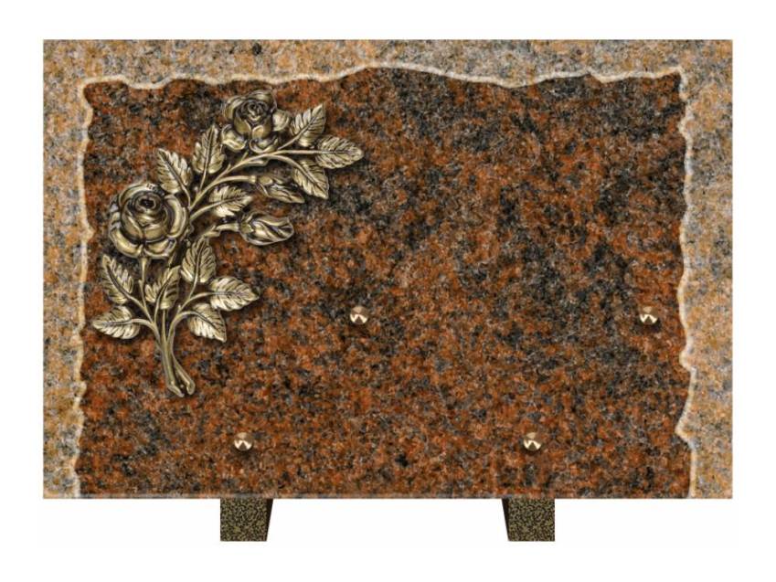 Artistic Granite Rectangle Plaque.