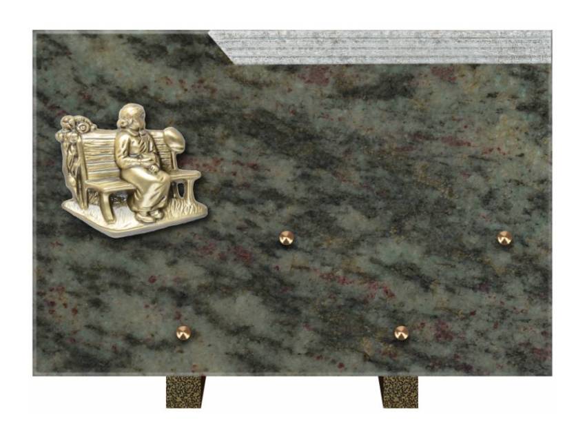 Romantic Rectangle Granite Plaque.