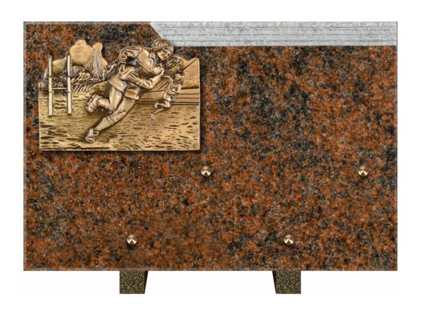 Romantic Rectangle Granite Plaque.