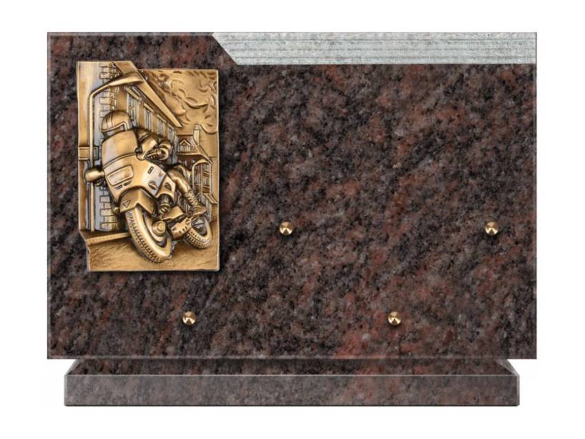 Plaque Granit Rectangle romantique