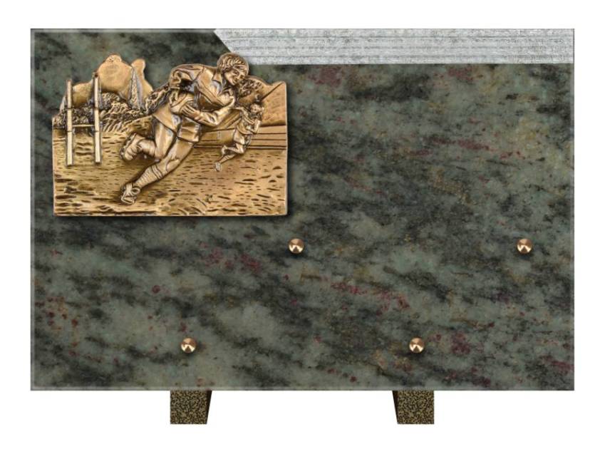 Romantic Rectangle Granite Plaque.