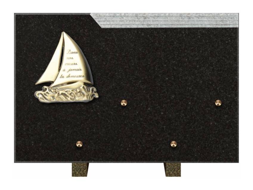 Romantic Rectangle Granite Plaque.