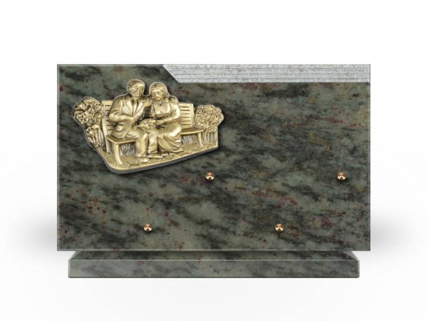 Romantic Rectangle Granite Plaque.