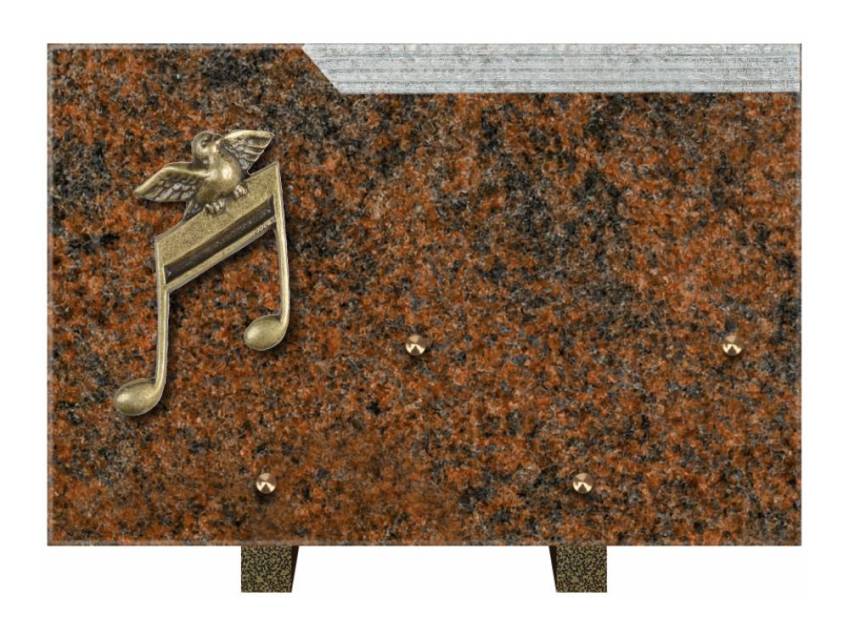 Romantic Rectangle Granite Plaque.