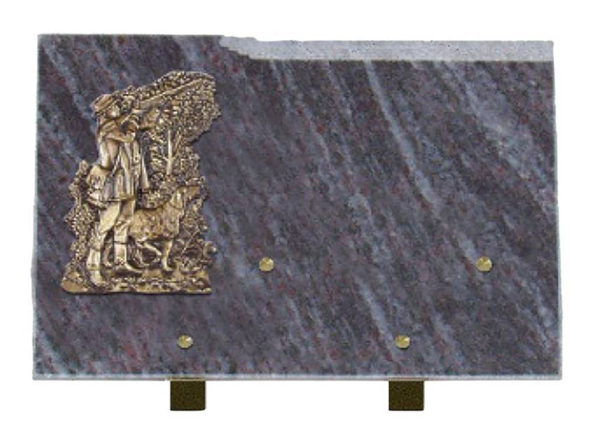 Plaque Granit Rectangle romantique