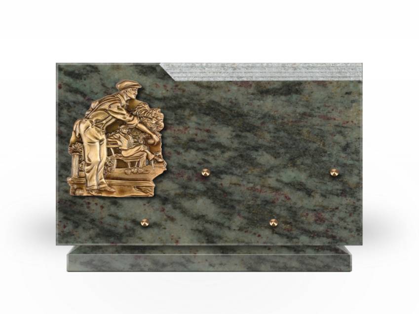 Romantic Rectangle Granite Plaque.