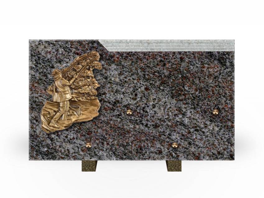 Romantic Rectangle Granite Plaque.