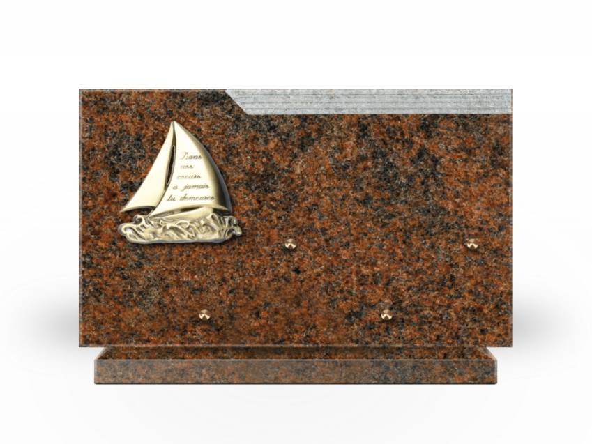 Plaque Granit Rectangle romantique