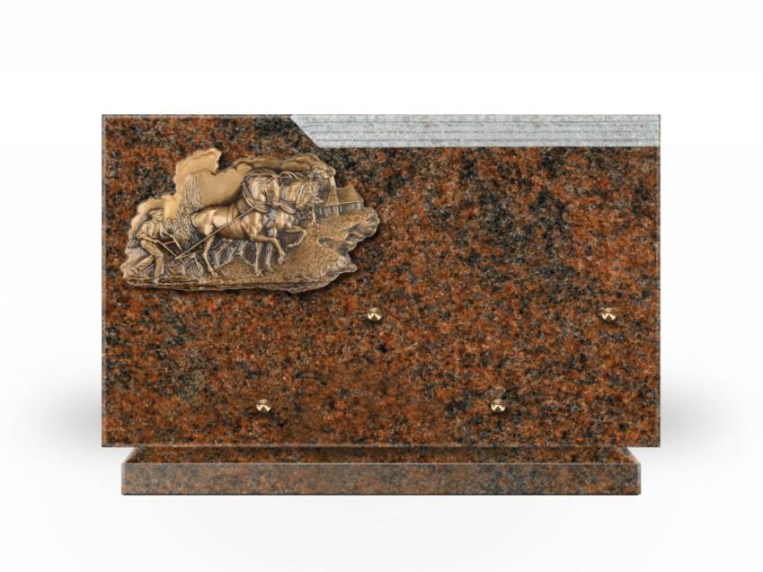 Plaque Granit Rectangle romantique