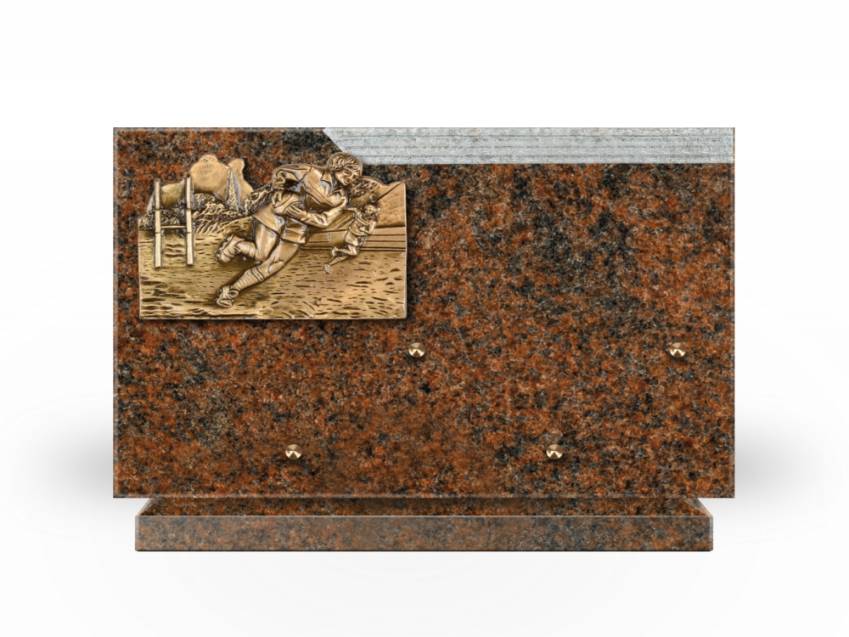 Plaque Granit Rectangle romantique