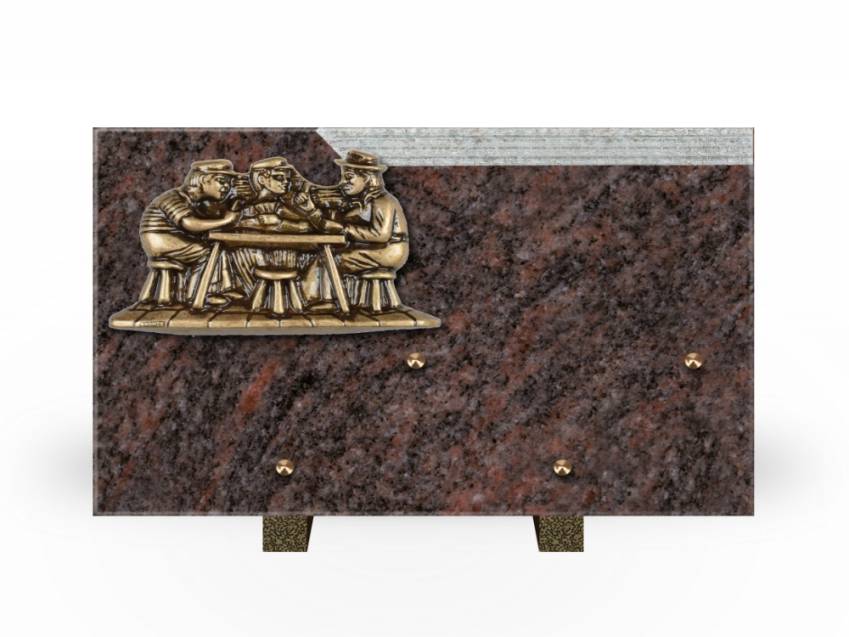 Romantic Rectangle Granite Plaque.