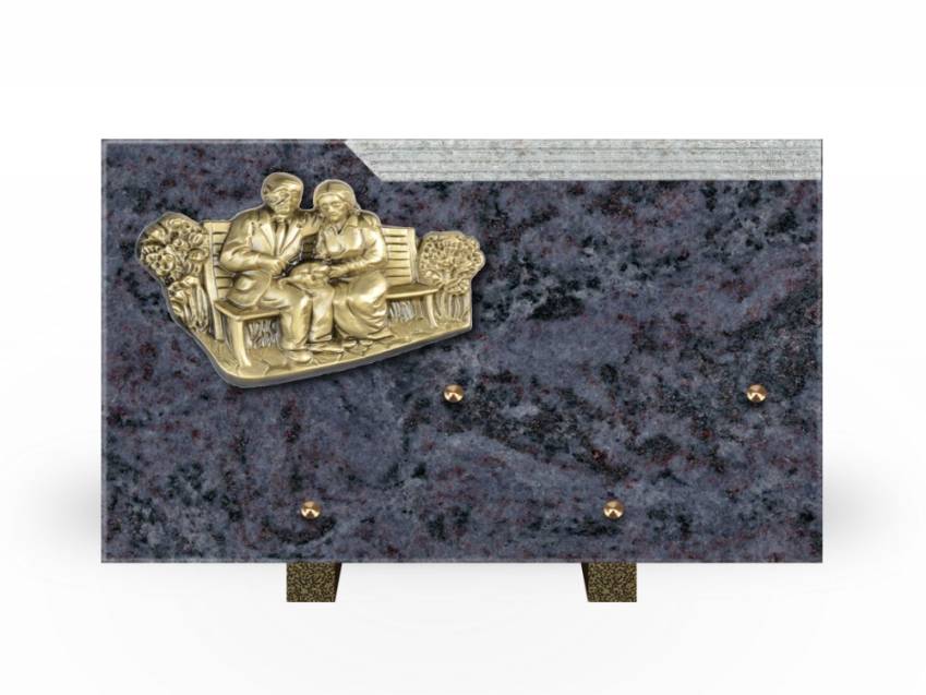 Romantic Rectangle Granite Plaque.