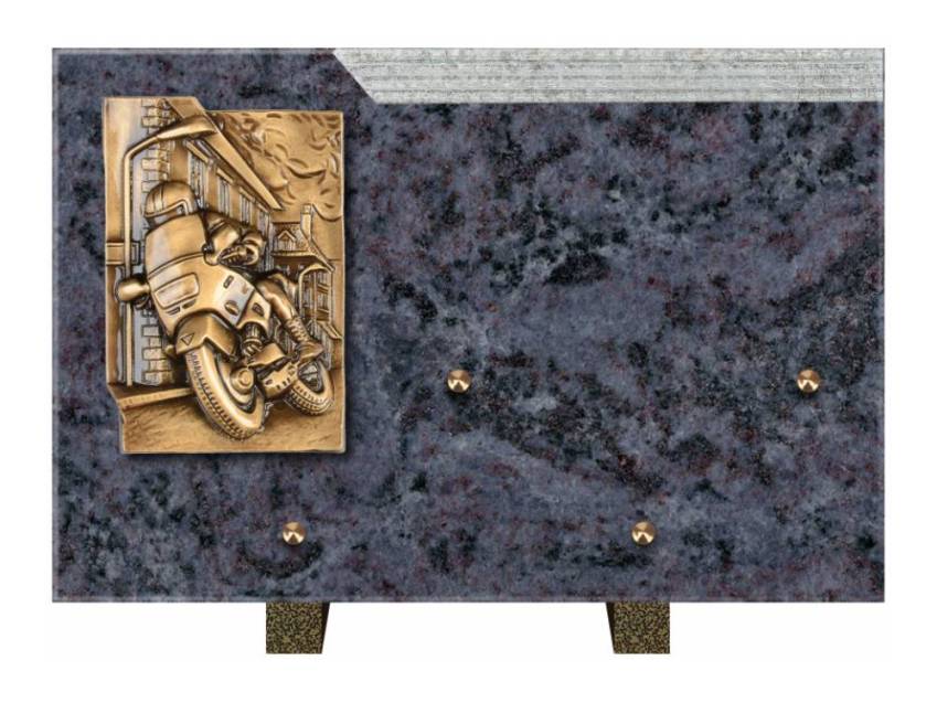 Romantic Rectangle Granite Plaque.