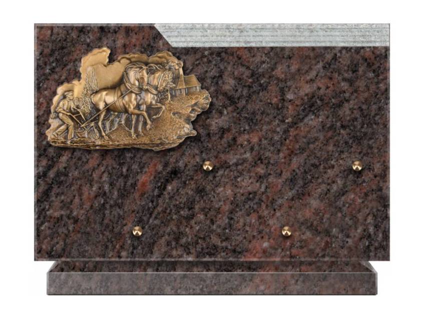 Romantic Rectangle Granite Plaque.