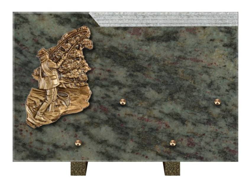 Romantic Rectangle Granite Plaque.