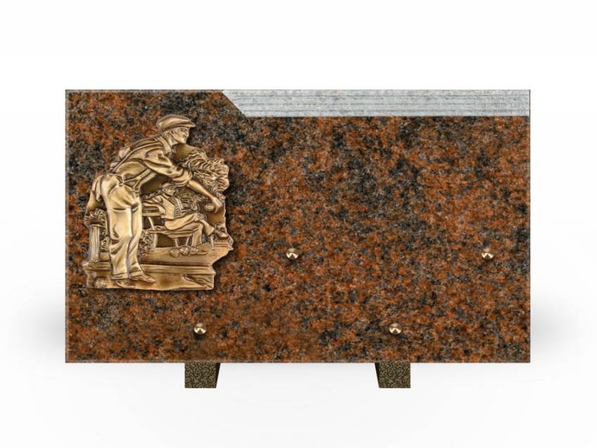 Romantic Rectangle Granite Plaque.