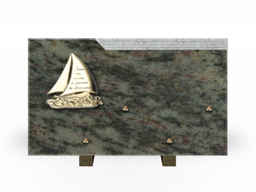 Romantic Rectangle Granite Plaque.