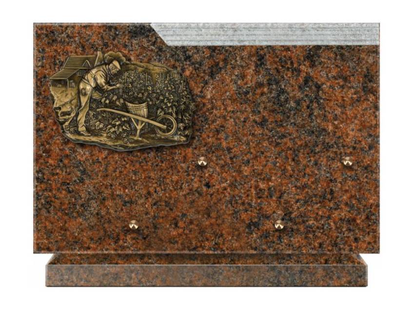 Romantic Rectangle Granite Plaque.