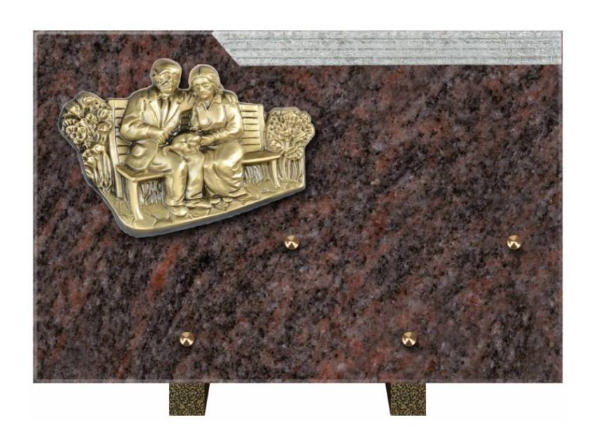 Romantic Rectangle Granite Plaque.