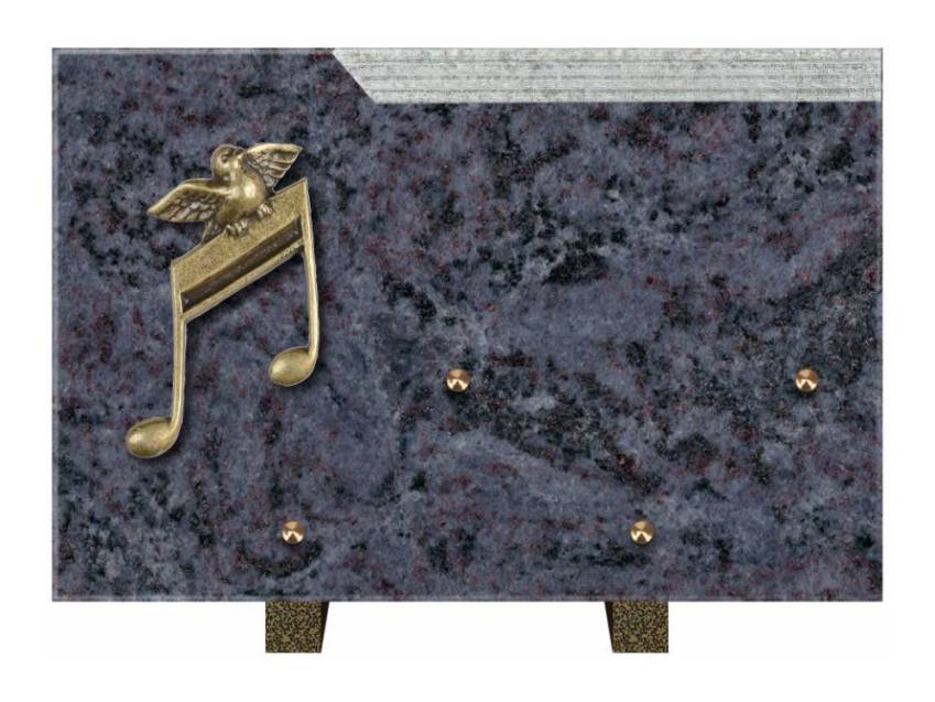 Romantic Rectangle Granite Plaque.