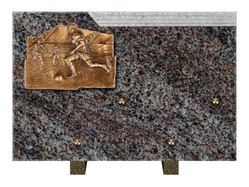 Plaque Granit Rectangle romantique