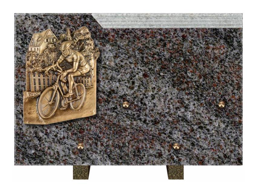 Romantic Rectangle Granite Plaque.