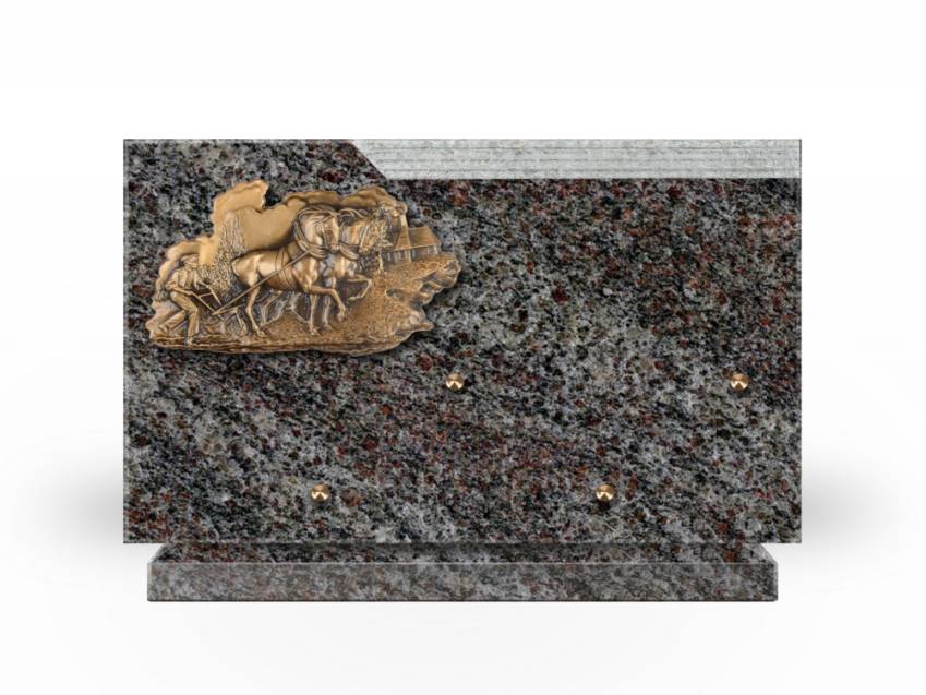 Plaque Granit Rectangle romantique