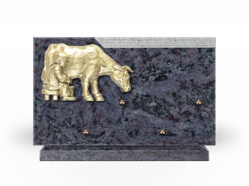 Romantic Rectangle Granite Plaque.